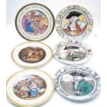 A collection of three Royal Doulton seriesware plates to include The Mayor, The Parson, and The