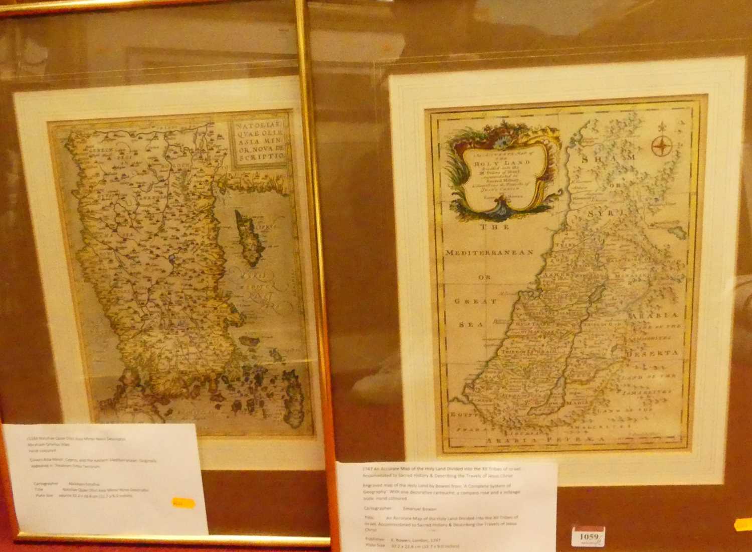 Emanuel Bowen (1694-1767) - An Accurate Map of the Holy Land divided into the XII Tribes of