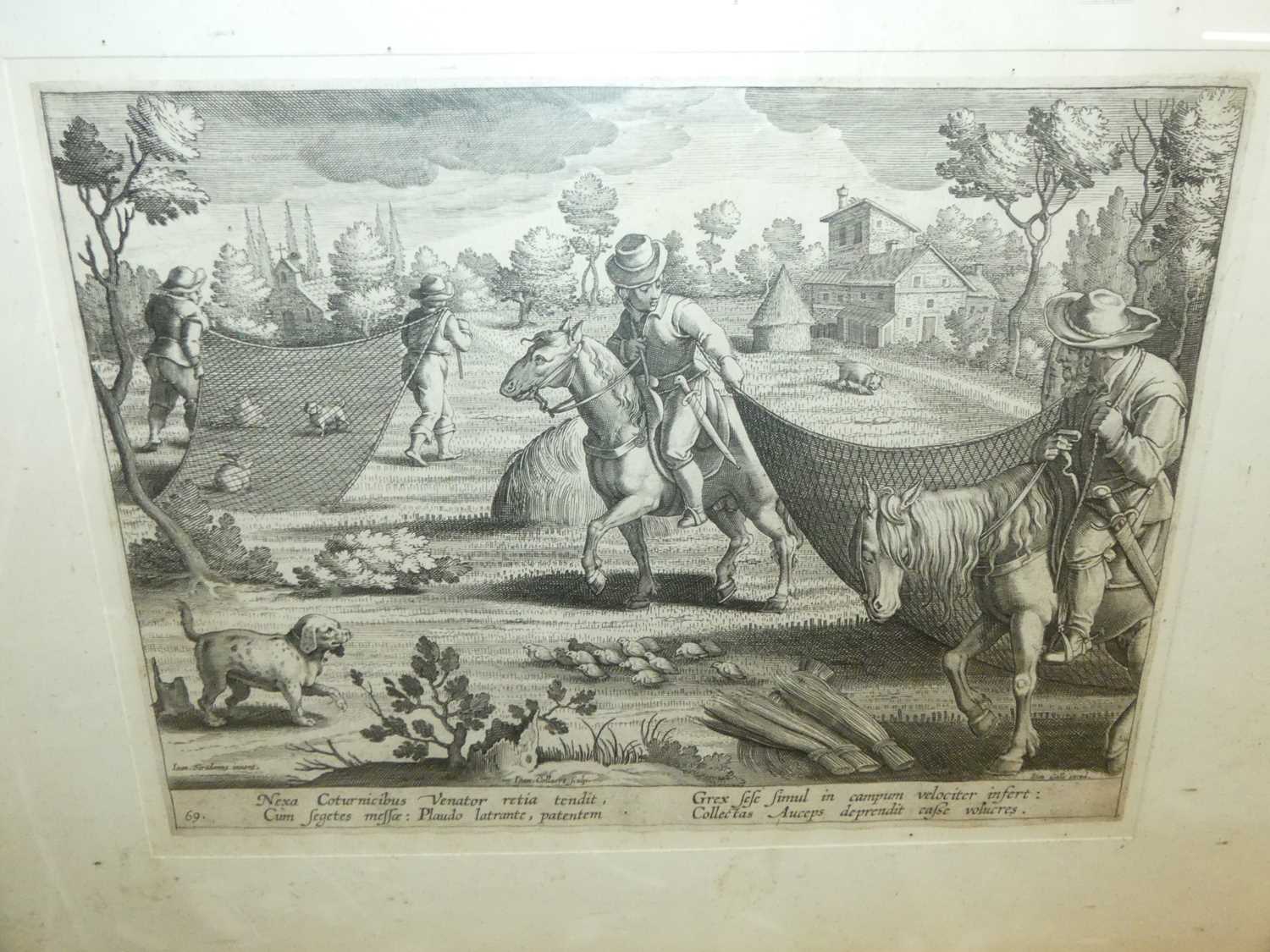 18th century school - allegorical figures, sepia watercolour, 11.5x9.5cm, together with after - Image 7 of 11