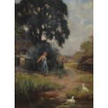 Henry John Yeend King (1855-1914) - Water-girl, oil on canvas, signed lower left, 60 x 45cm