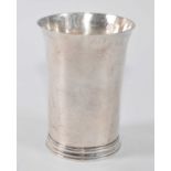 A William & Mary Norwich silver beaker, of flaring cylindrical form with reeded foot, 3.1oz, maker