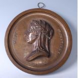 Lawrence Macdonald (1799-1878) - Mary Somerville, bronze relief portrait plaque, titled and date