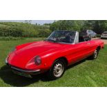 A 1972 Alfa Romeo 2000 Spider Veloce convertible Chassis No.2470348 Engine No. AR00512/25622 Red