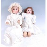 An early 20th century Lanternier & Cie, Limoges France bisque head doll, Cherie no.6, having fixed