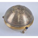 A St James House Company silver and silver-gilt limited edition music box, playing O Come All Ye