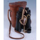 A pair of WW II period Naval binoculars, marked Barr & Stroud 7X CF41 Glasgow & London A.P. No.