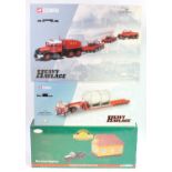 A Corgi Heavy Haulage and Heavy Haulers 1/50 scale road transport and load diecast group, three