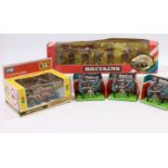 A collection of Britains military including a boxed No. 9693 Afrika Korps Combination Motorcycle, 3x