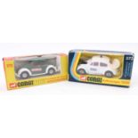 Corgi Toys Whizzwheels No. 373 Volkswagen Police Car - 2 examples with one consisting of a white