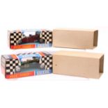 Scalextric Formula 1 slot cars, 2 boxed examples - No. C9 Ferrari and No. C8 Lotus Indianapolis,