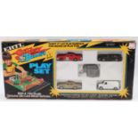 ERTL "Smokey and the Bandit II" playset, contains a selection of vehicles from the film including