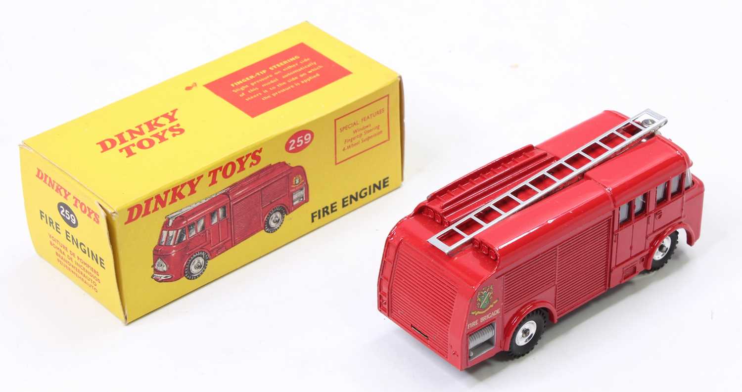 Dinky Toys No. 259 fire engine, with red body and silver detailing, spun hubs in the original - Image 2 of 2