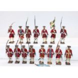 Mignot Soldier Group, to include 12x Swiss Guards of Louis XV and 17x XIV, 1 pre WW2 example, all