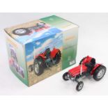 A Universal Hobbies No. UH2698U 1/16 scale model of a Massey Ferguson 135 tractor in red and grey