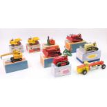 One tray containing Dinky Toys construction models to include, No. 561 Blaw Knox Bulldozer, No.