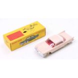 French Dinky Toys No. 550 Chrysler Saratoga comprising pink and white body with red interior and