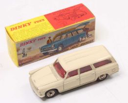 French Dinky 525 Peugeot 404 Estate, cream body, red interior with ivory steering wheel, spun