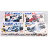 NITTO 1.28 scale Formula 1 plastic kits group, No.6 Brabham Alfa Romeo BT46 #2, No.5 WolfWR5 #20 J.