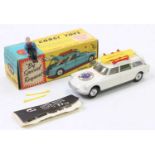 Corgi Toys No. 475 Corgi Ski Club Citroen Safari, white body with red roof rack, 4 skis and 4 poles,