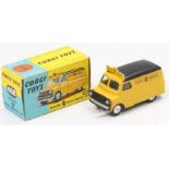 Corgi Toys, 408, Bedford AA service van, yellow body with black roof and grille, divided