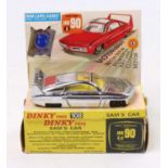 Dinky Toys 108 Sam's Car from Joe 90, in mirror chrome finish with working keyless clockwork