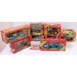 Eleven boxed Britains farming and agricultural diecast mixed series to include Wheatsheaf and