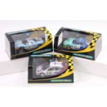 A Scalextric slot car racing group to include a No. C2404 1969 Ford GT40 with racing No. 6, together