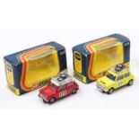 2 boxed Corgi Toys Mini Cooper models - the first being No. 339 Mini Cooper S Monte Carlo Winner,