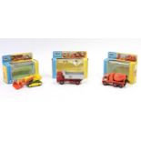 Matchbox Lesney King Size boxed group of 3 construction models to include, K4 Leyland Tipper