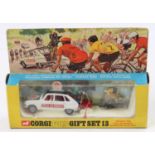 Corgi Toys Gift Set 13 Renault R16 Tour De France Set consisting of a Renault 16 with a mounted