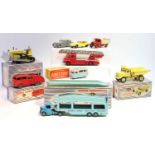 A collection of Dinky Toys including No. 982 Pullmore Car Transporter with Loading Ramp, No. 961