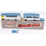 Dinky Toys No. 983 Car Carrier and Trailer, a restored model comprising No. 984 car carrier, white