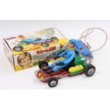 Clim Toys Spain battery operated Go Kart with remote control to enable steering with cable attached,