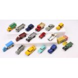 A collection of Dinky Toys models including No. 39F Studebaker, No. 33W Mechanical Horse &