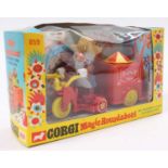 Corgi Toys No. 859 Magic Roundabout Mr McHenry's Trike and Zebedee box, in the original blue and