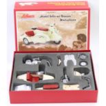 A Schuco The Legend in Toys No. 06541 tinplate Heinkel roller Tourist motorcycle and sidecar, kit