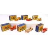 Matchbox Lesney boxed group of 6 construction-related models comprising No. 15 Diamond T Prime