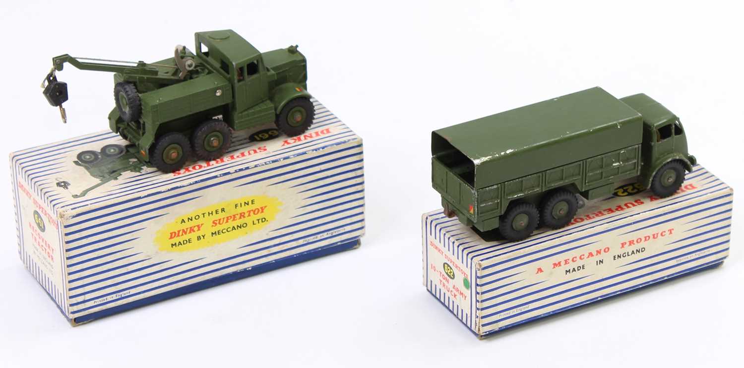 Dinky Toys Military models, 2 examples comprising No. 661 Scammell Recovery Tractor (VGNM-BVG), - Image 2 of 3