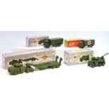 Dinky Toys boxed military models group of 4 examples comprising No. 660 Tank Transporter (VG-BG),