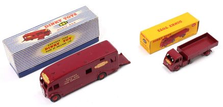 2 Dinky Toys boxed "British Railways" models to include No. 981 Horsebox, maroon body with British