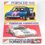 Nichimo 1.24 scale plastic kits, No .12 Porsche 935 Turbo ' Black' 1978 Grp.5 #2 & No.2 Porsche