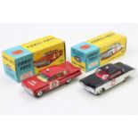 Corgi Toys, 2 boxed examples comprising No. 237 Oldsmobile Sheriff car, black & white body with