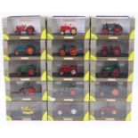 15 various boxed Universal Hobbies 1/43 scale farming diecast vehicles, to include a Lamborghini