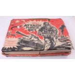 An original Airfix Attack Force gift set and contents to include plastic battle scene playbase which