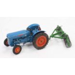 Britains No. 172F Fordson Super Major diesel tractor comprising blue body with silver detailing