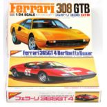 ARII & Nichimo 1.24 scale plastic kits, ARII 1.24 AR-65C -600 Ferrari 308 GTB motorised & Nichimo
