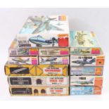 One box containing a quantity of various Matchbox and Airfix plastic military and diorama kits, to