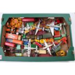 One tray containing a quantity of mostly Dinky and Matchbox Toys in play worn condition to