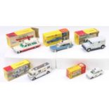 Dinky Toys boxed group of 5 to include No. 267 Cadillac Superior Ambulance, No. 277 Superior