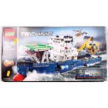 Lego Technic No. 42064 Ocean Explorer in its box with instruction booklet - the model is partially